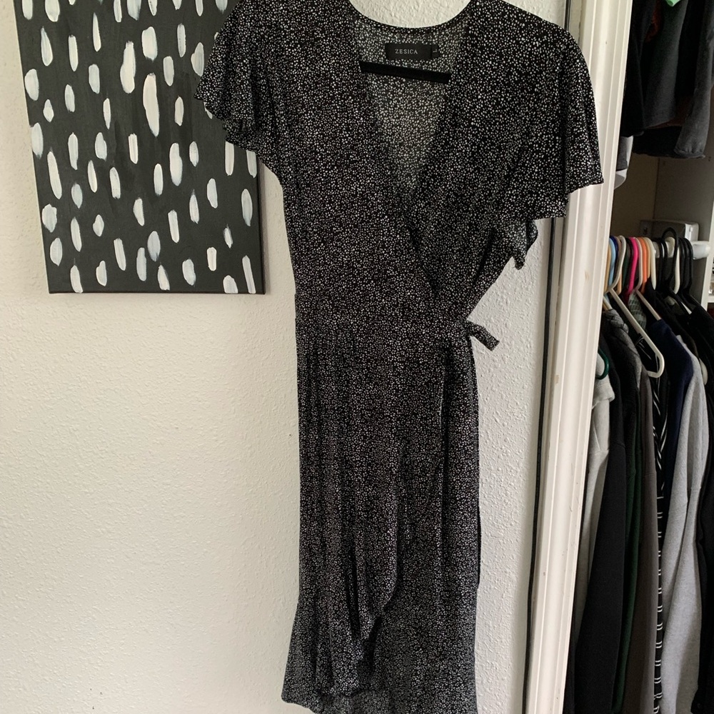 Zesica, size L, black and white speckle